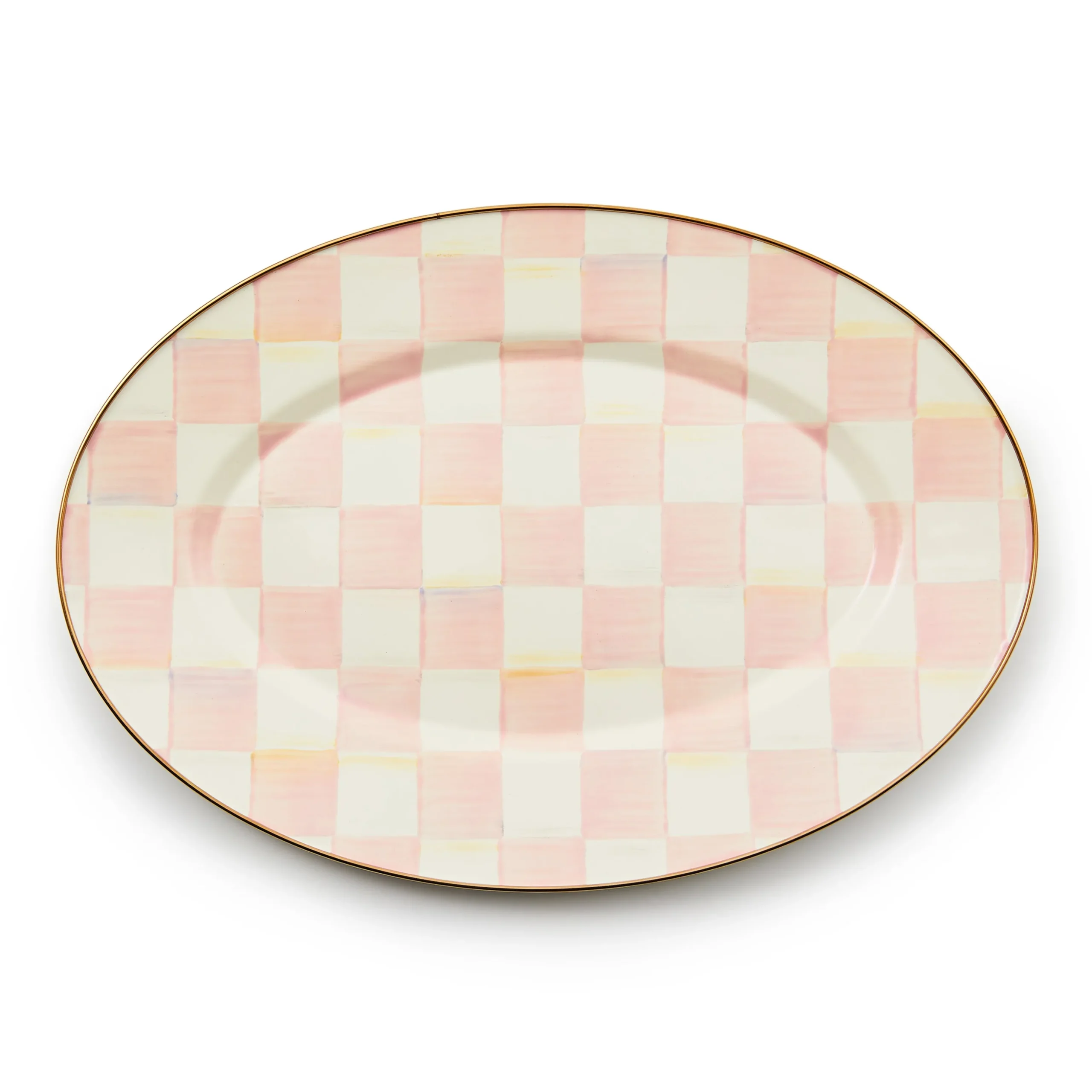 Rosy Check Small Oval Platter