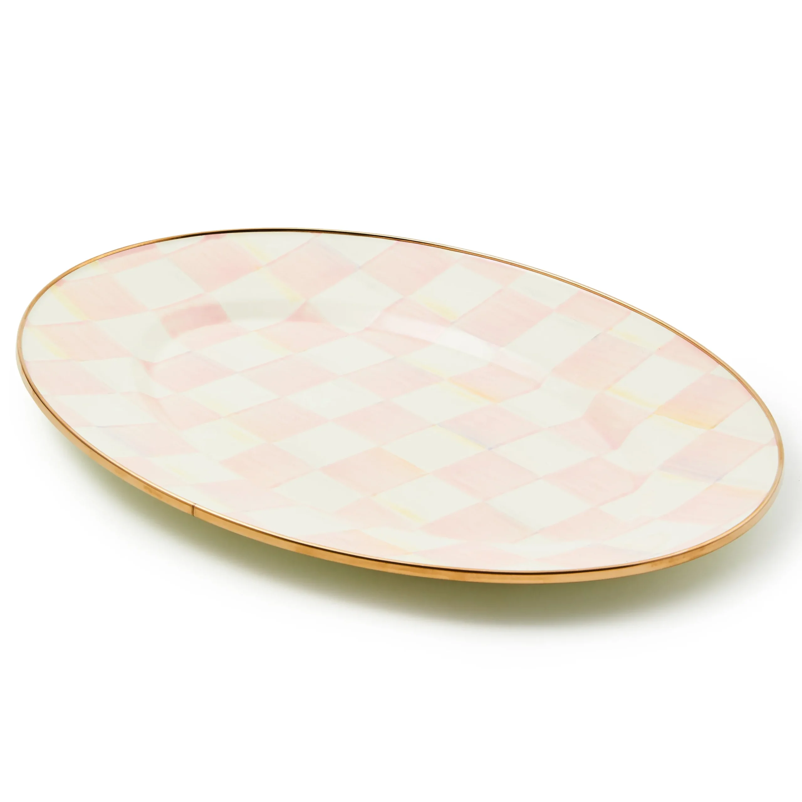 Rosy Check Small Oval Platter