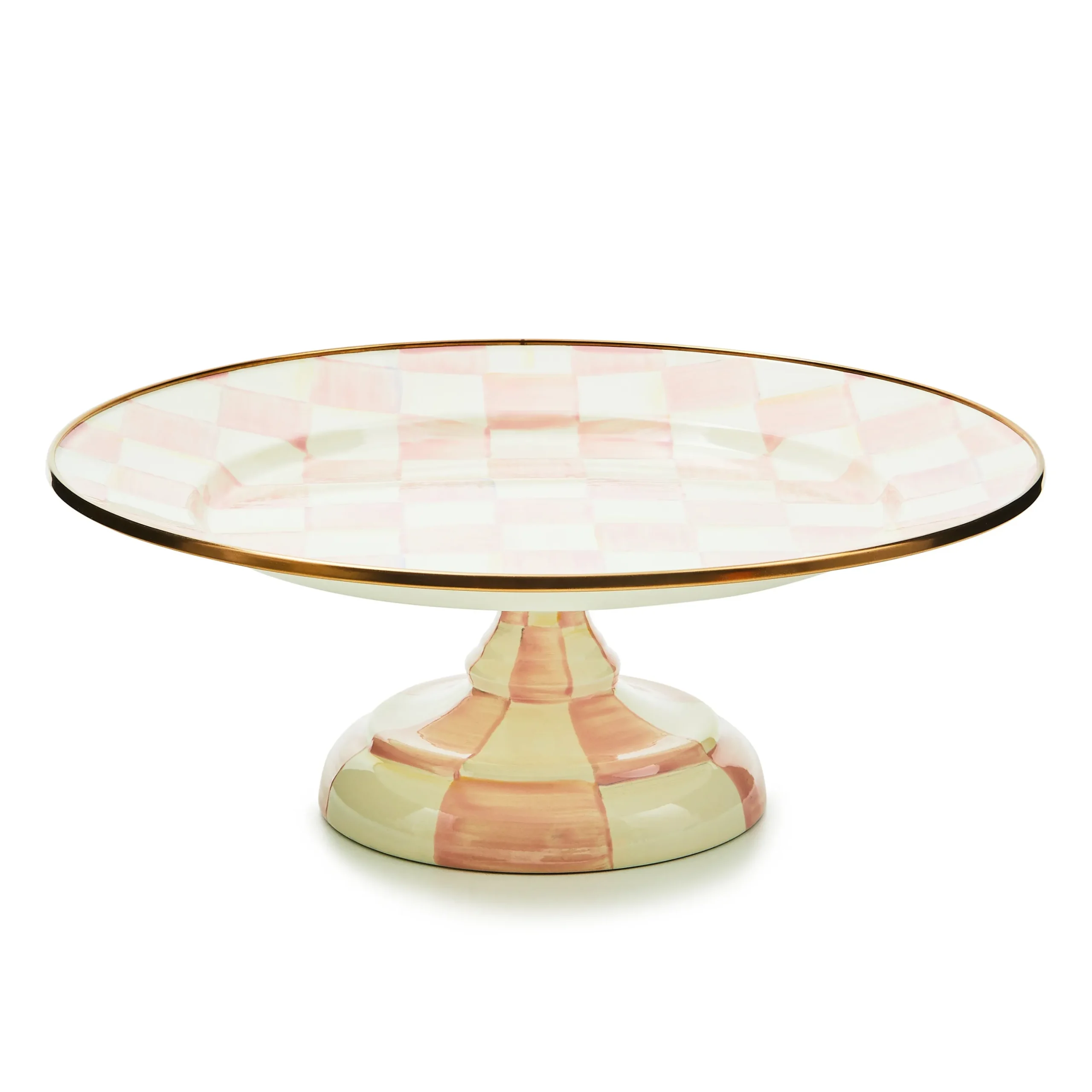 Rosy Check Small Pedestal Platter