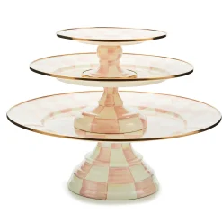 Rosy Check Small Pedestal Platter