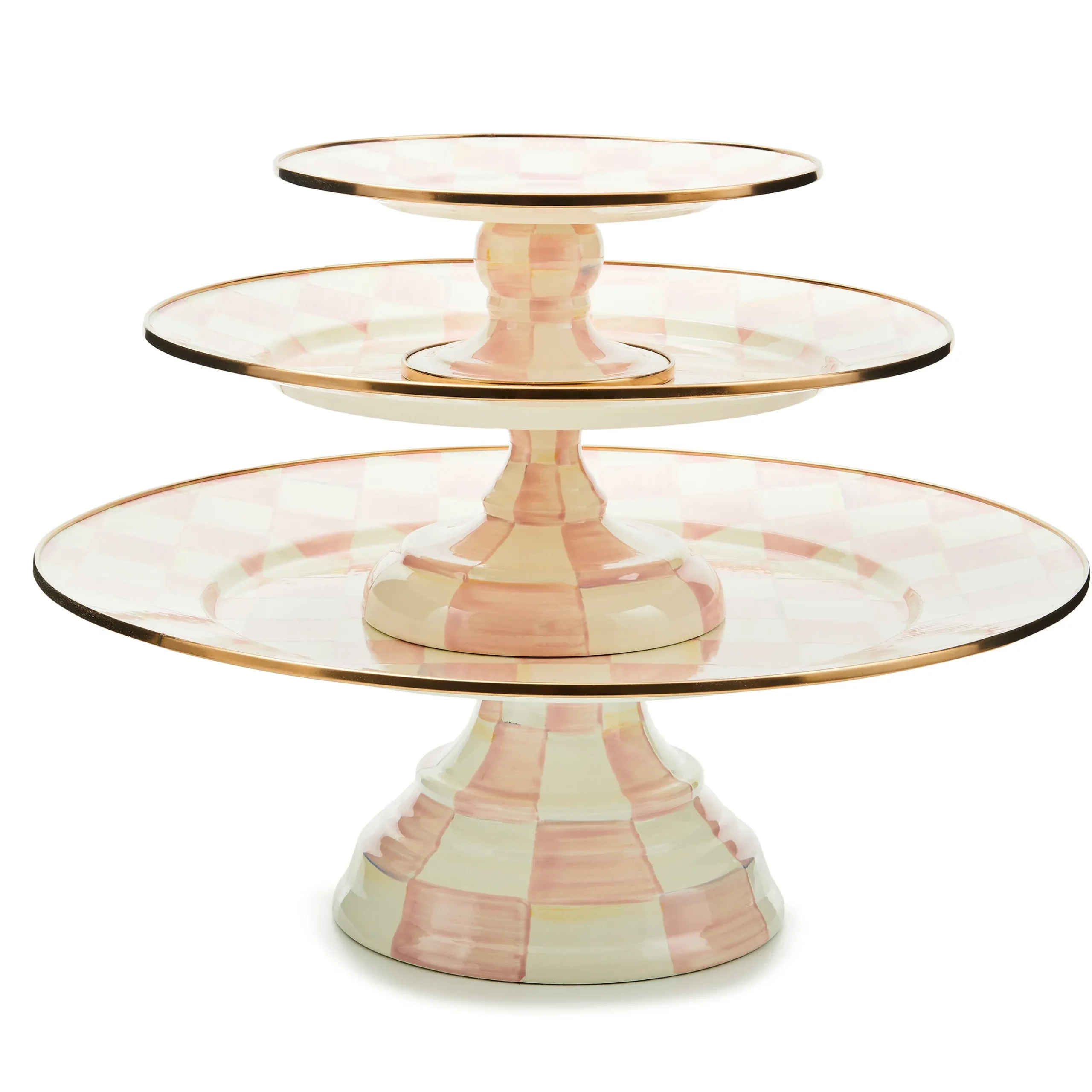 Rosy Check Small Pedestal Platter
