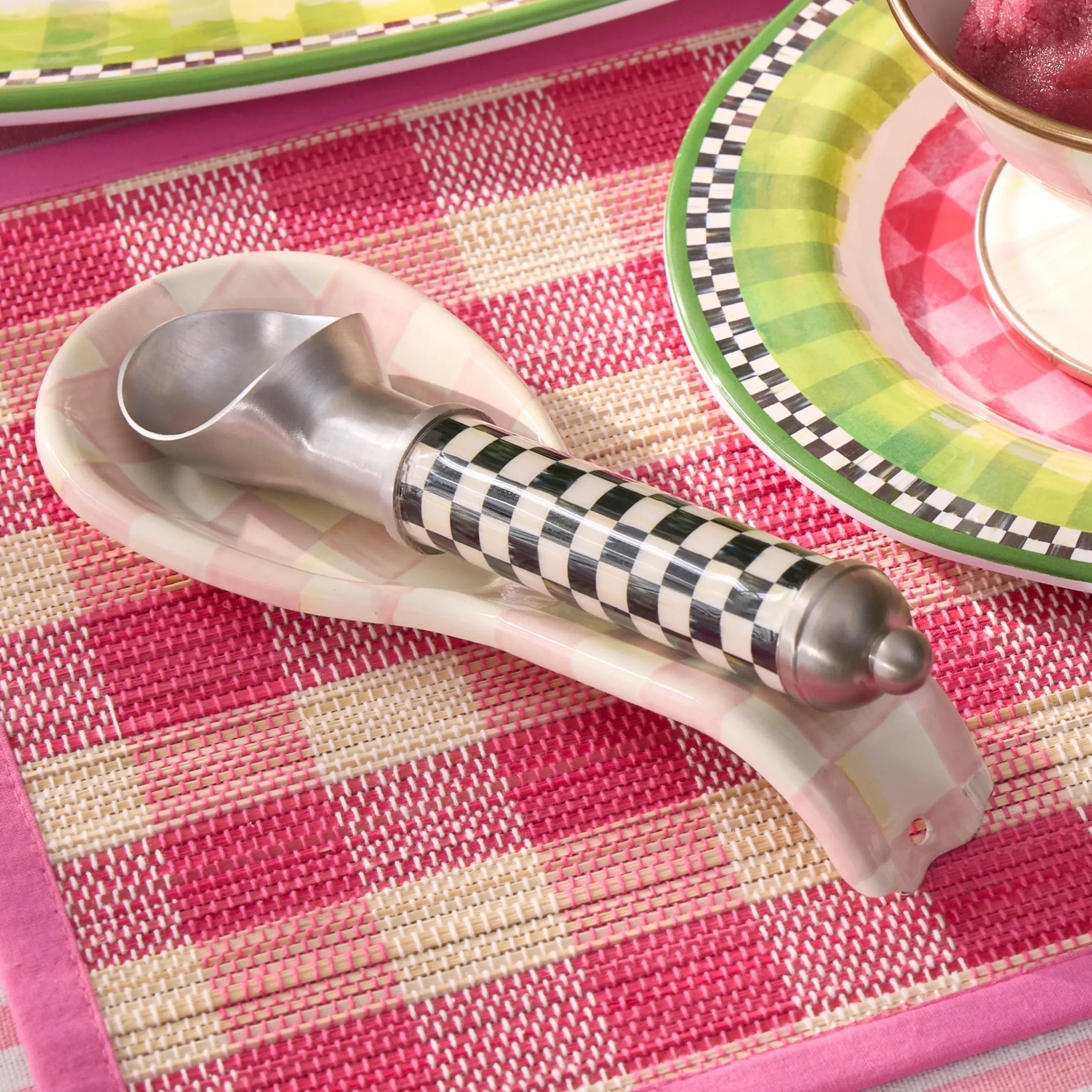 Rosy Check Spoon Rest