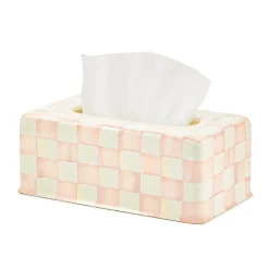 Rosy Check Standard Tissue Box Cover
