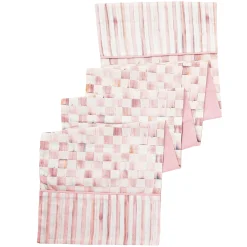 Rosy Check Table Runner