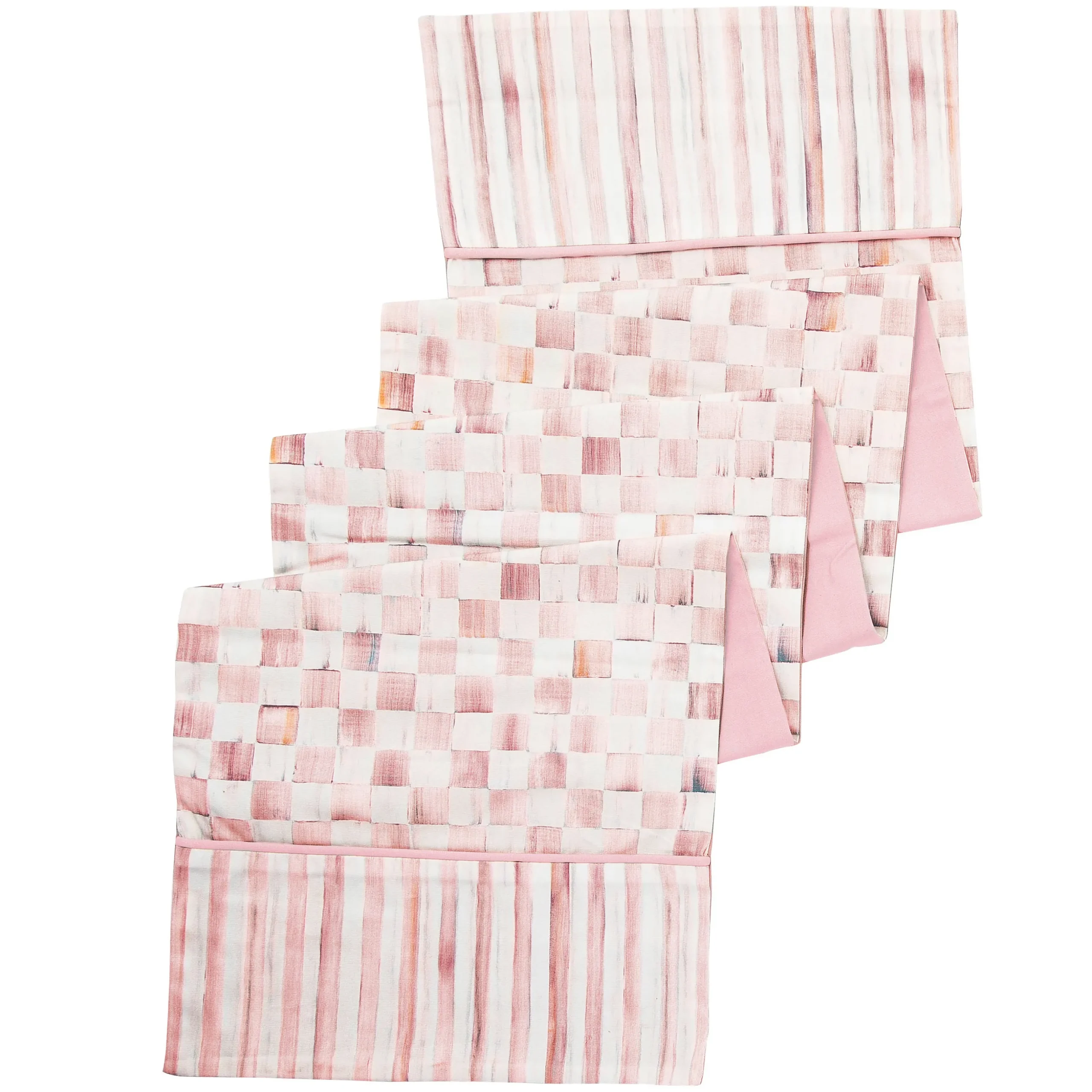Rosy Check Table Runner