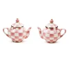 Rosy Check Teapot Salt & Pepper Set