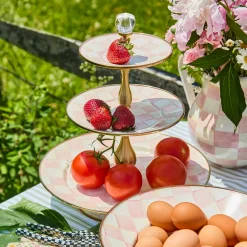 Rosy Check Three Tier Sweet Stand