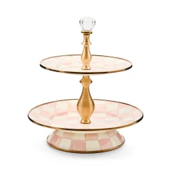 Rosy Check Two Tier Sweet Stand