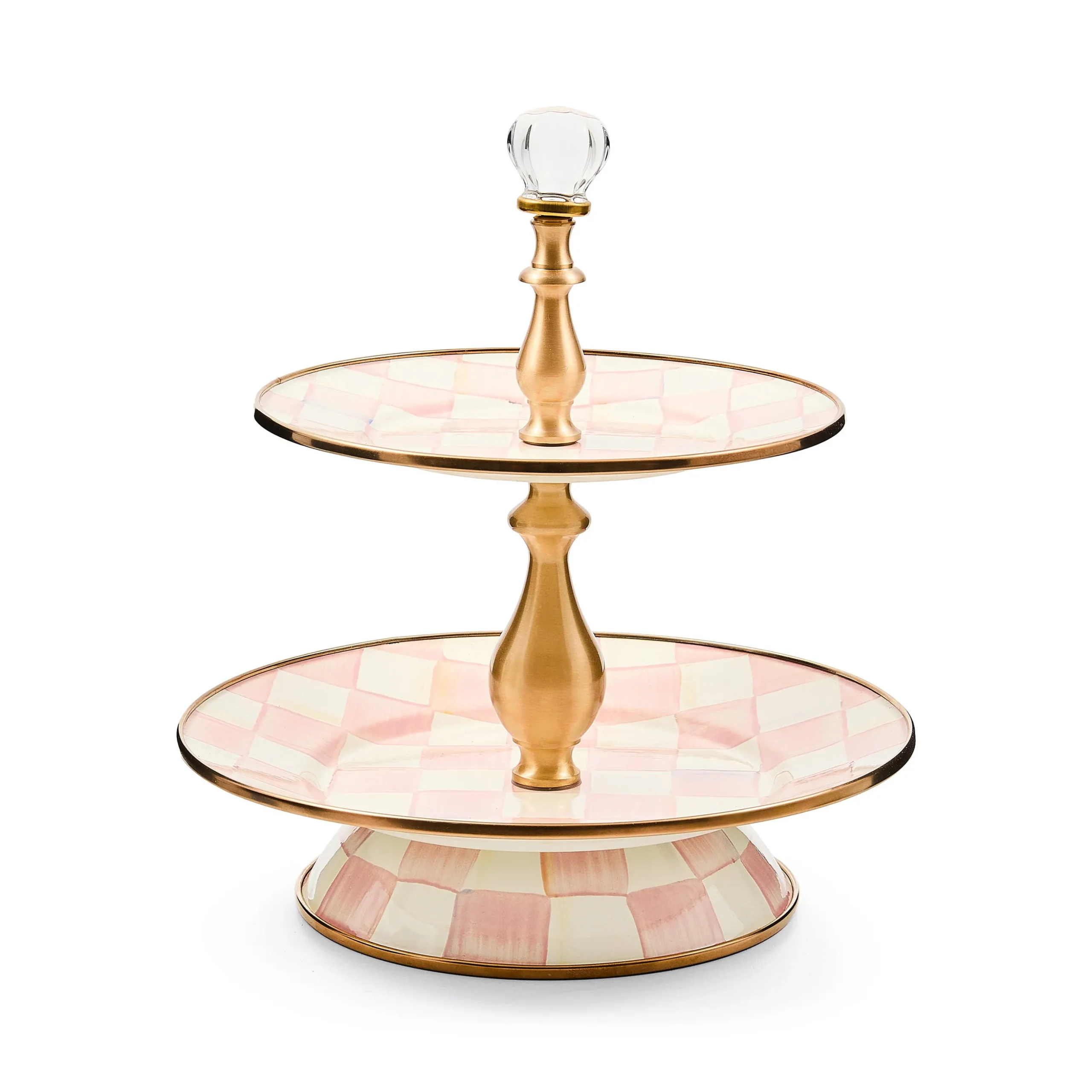 Rosy Check Two Tier Sweet Stand