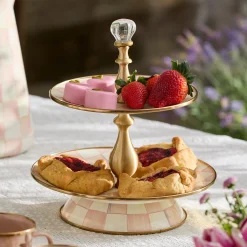 Rosy Check Two Tier Sweet Stand