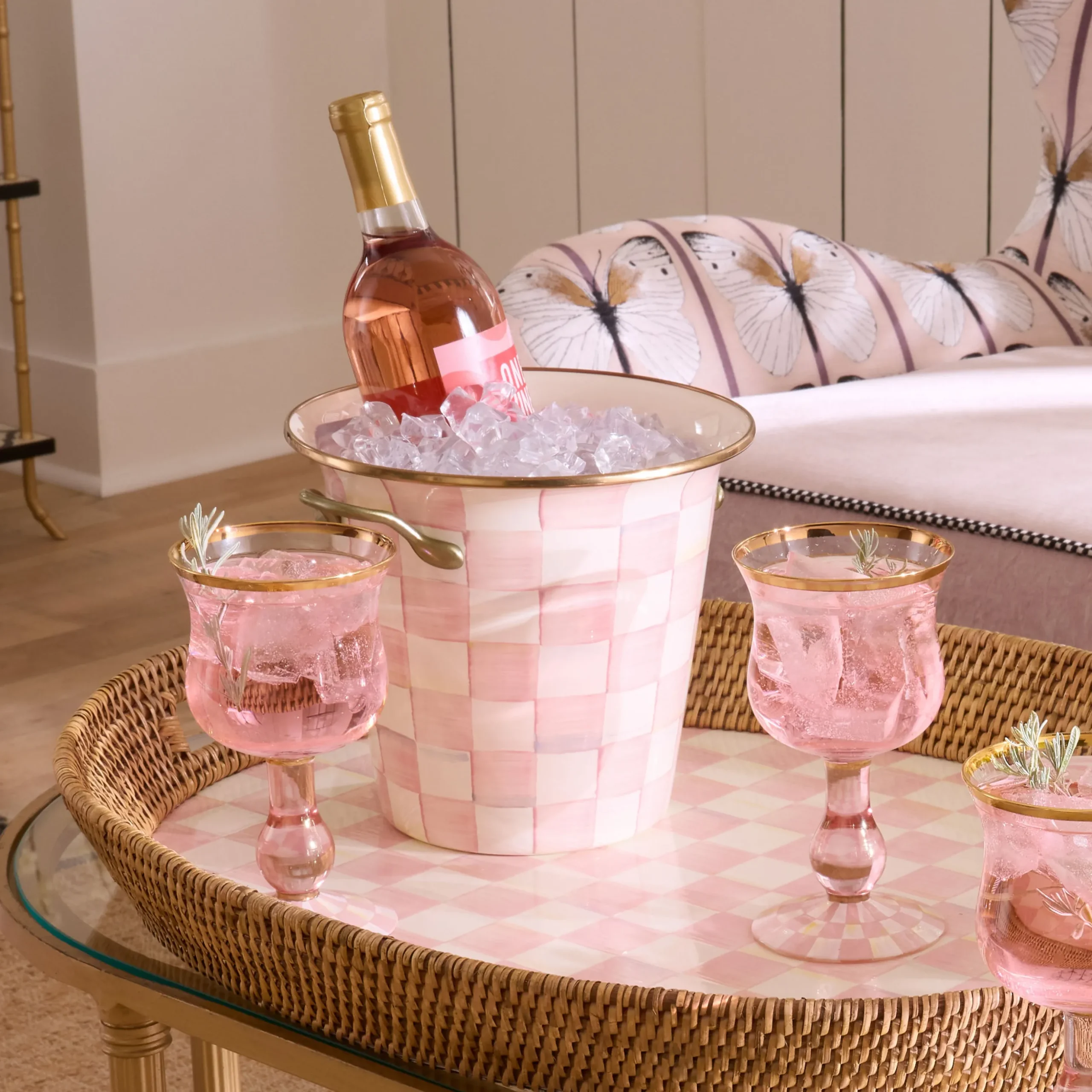 Rosy Check Wine Cooler