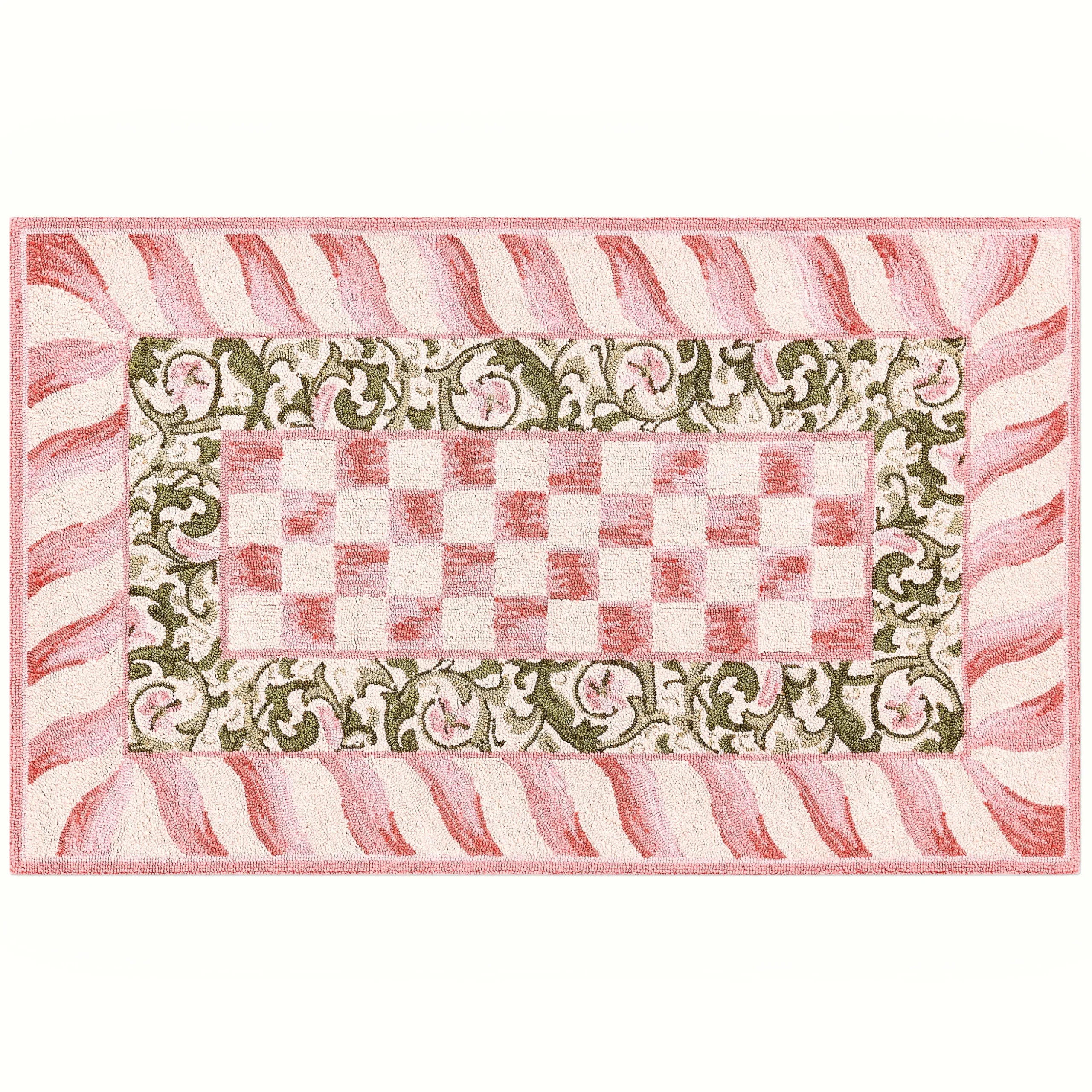 Rosy Check 3' x 5' Rug