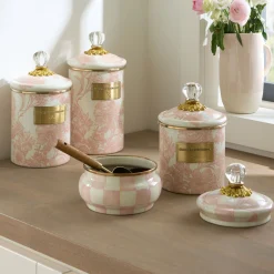 Rosy English Garden Medium Canister