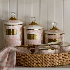 Rosy English Garden Medium Canister
