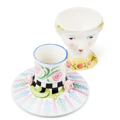 Rosy Meadow Lady Rose Lidded Vase