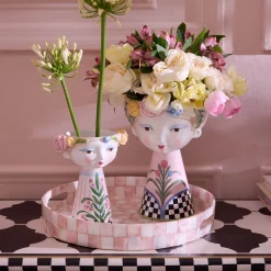 Rosy Meadow Tall Lady Vase