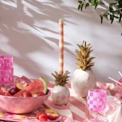 Rosy Pineapple Candle Holder