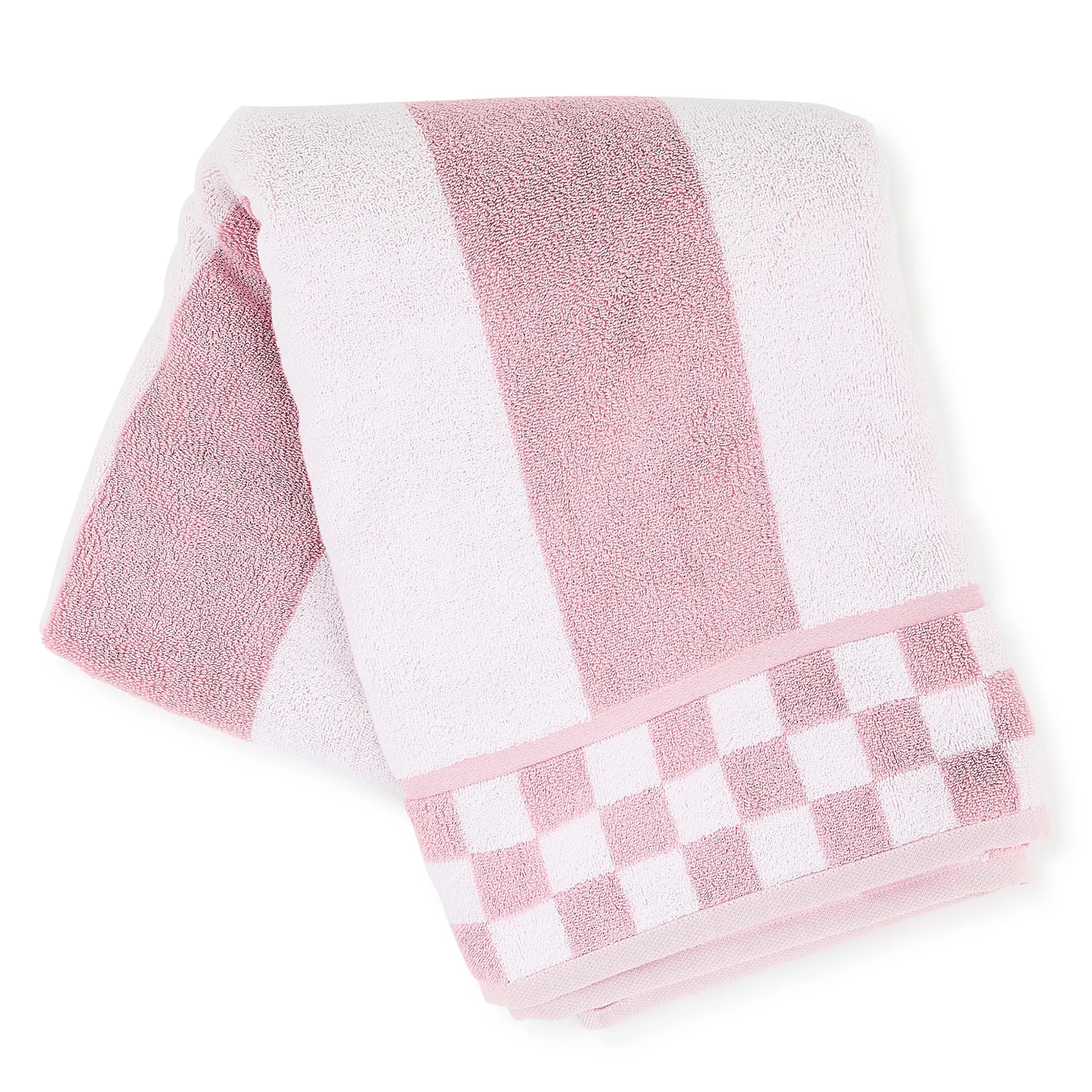 Rosy Stripe Bath Towel