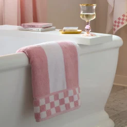 Rosy Stripe Bath Towel