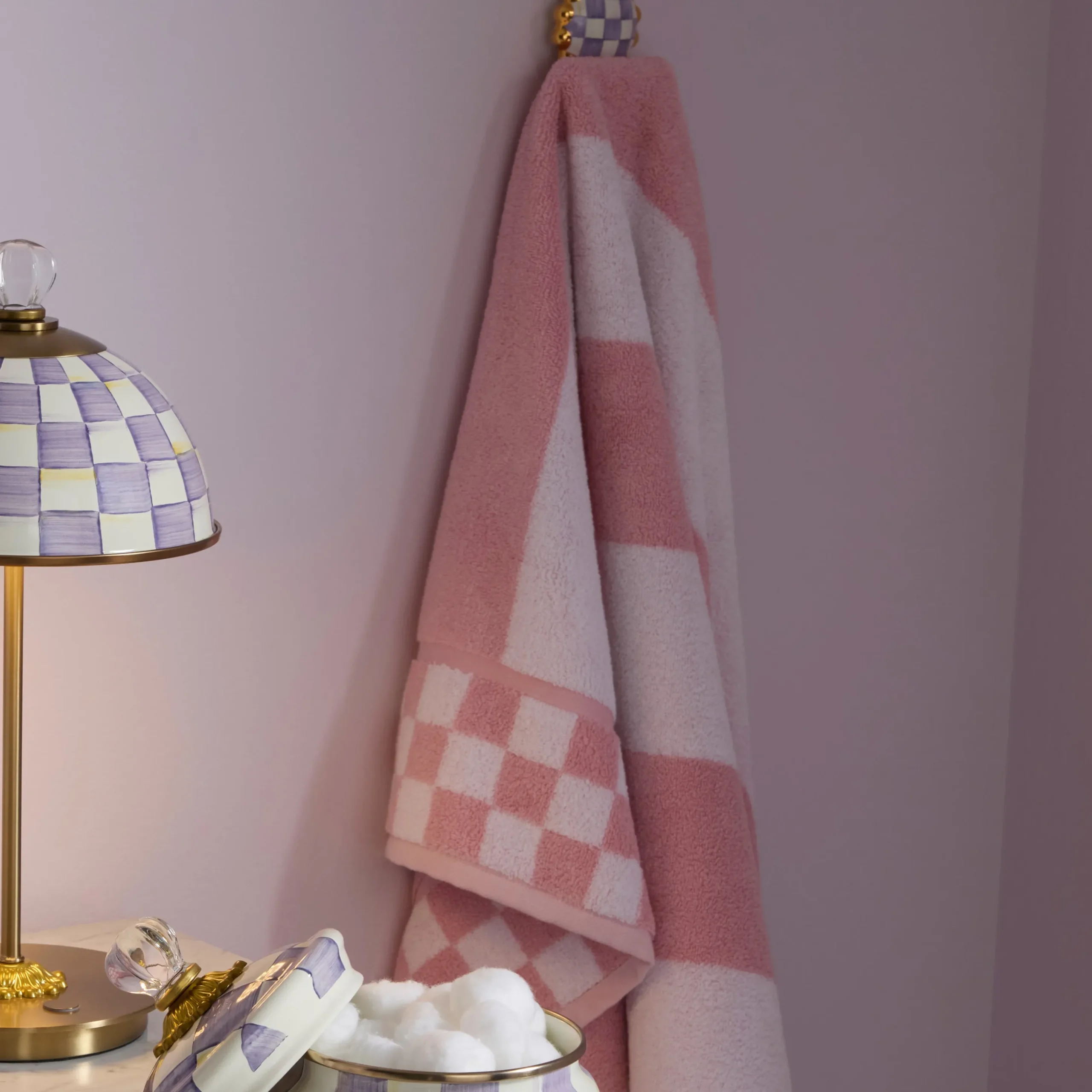 Rosy Stripe Bath Towel