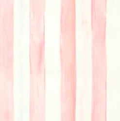 Rosy Stripe Peel & Stick Wallpaper