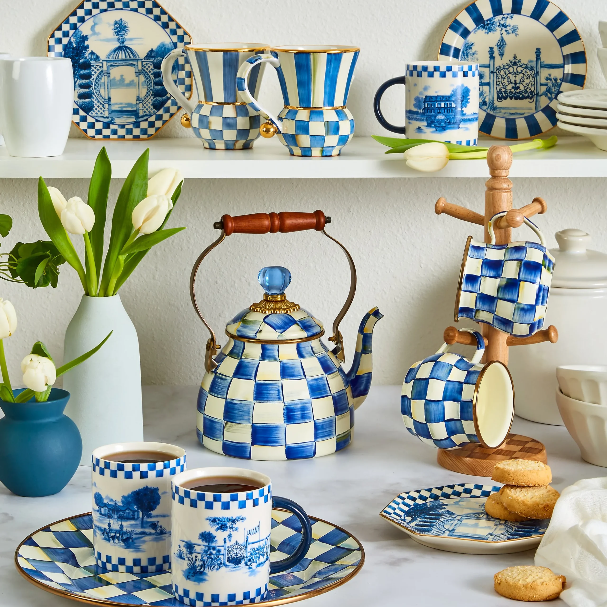Royal Check Ceramic Mug