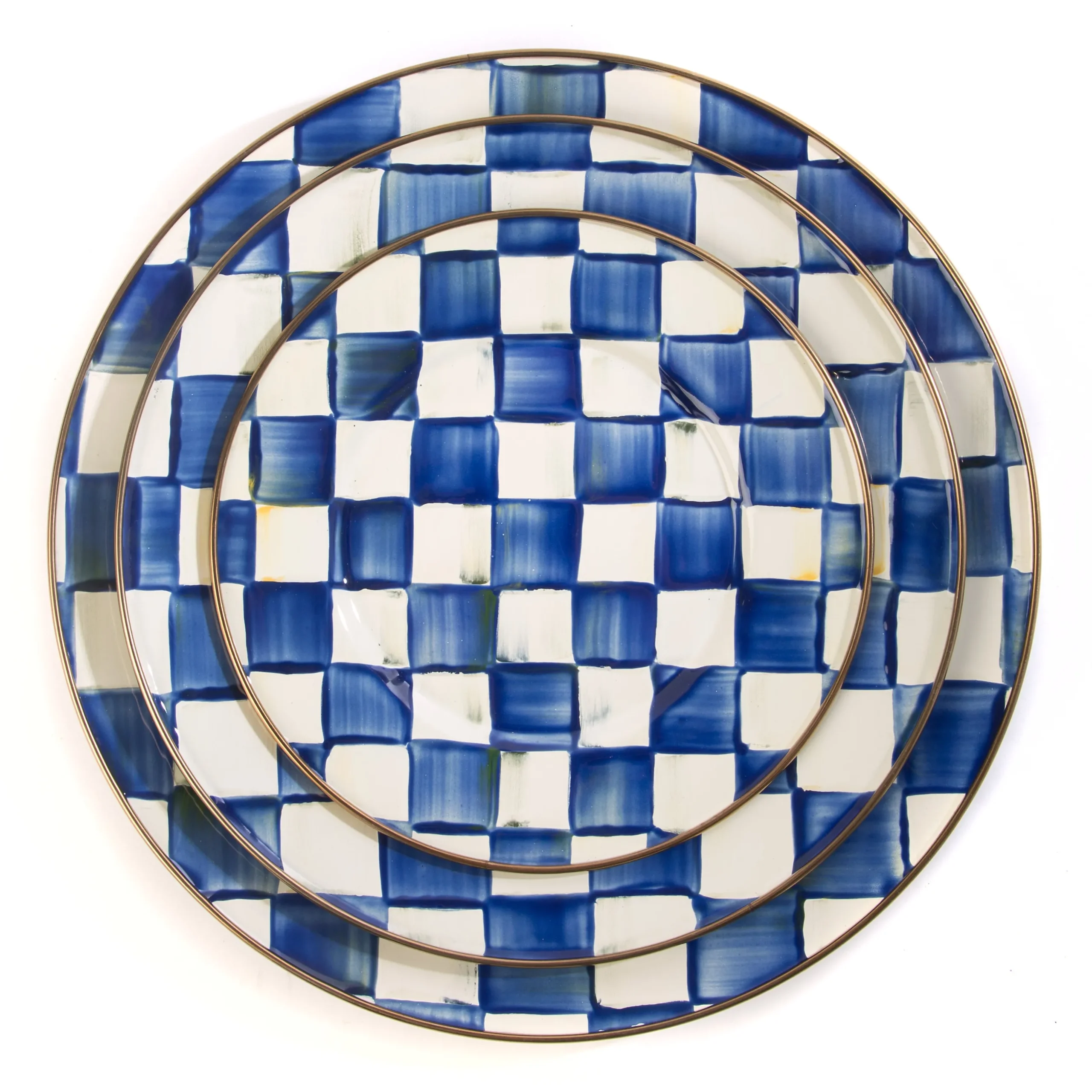 Royal Check Dinner Plate
