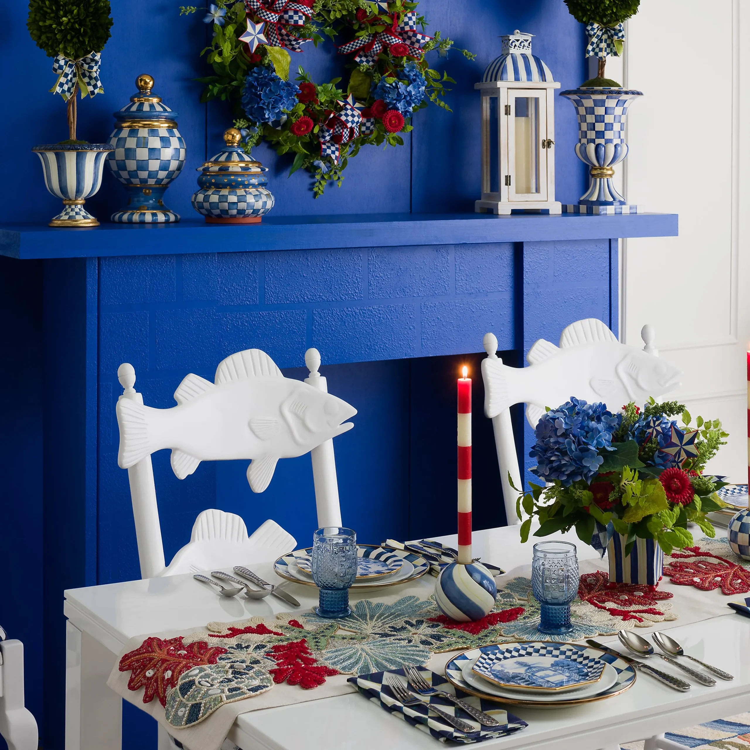 Royal Check Dinner Plate