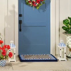 Royal Check Entrance Mat