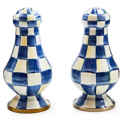 Royal Check Large Salt & Pepper Shakers