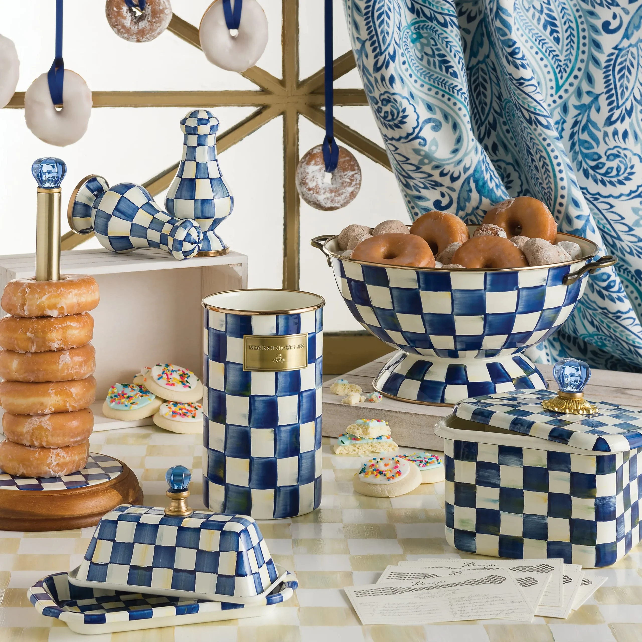 Royal Check Large Salt & Pepper Shakers