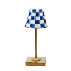 Royal Check LED Rechargeable Cafe Table Lamp