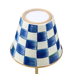 Royal Check LED Rechargeable Cafe Table Lamp