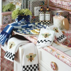Royal Check Round Tray