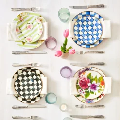 Royal Check Salad/Dessert Plate