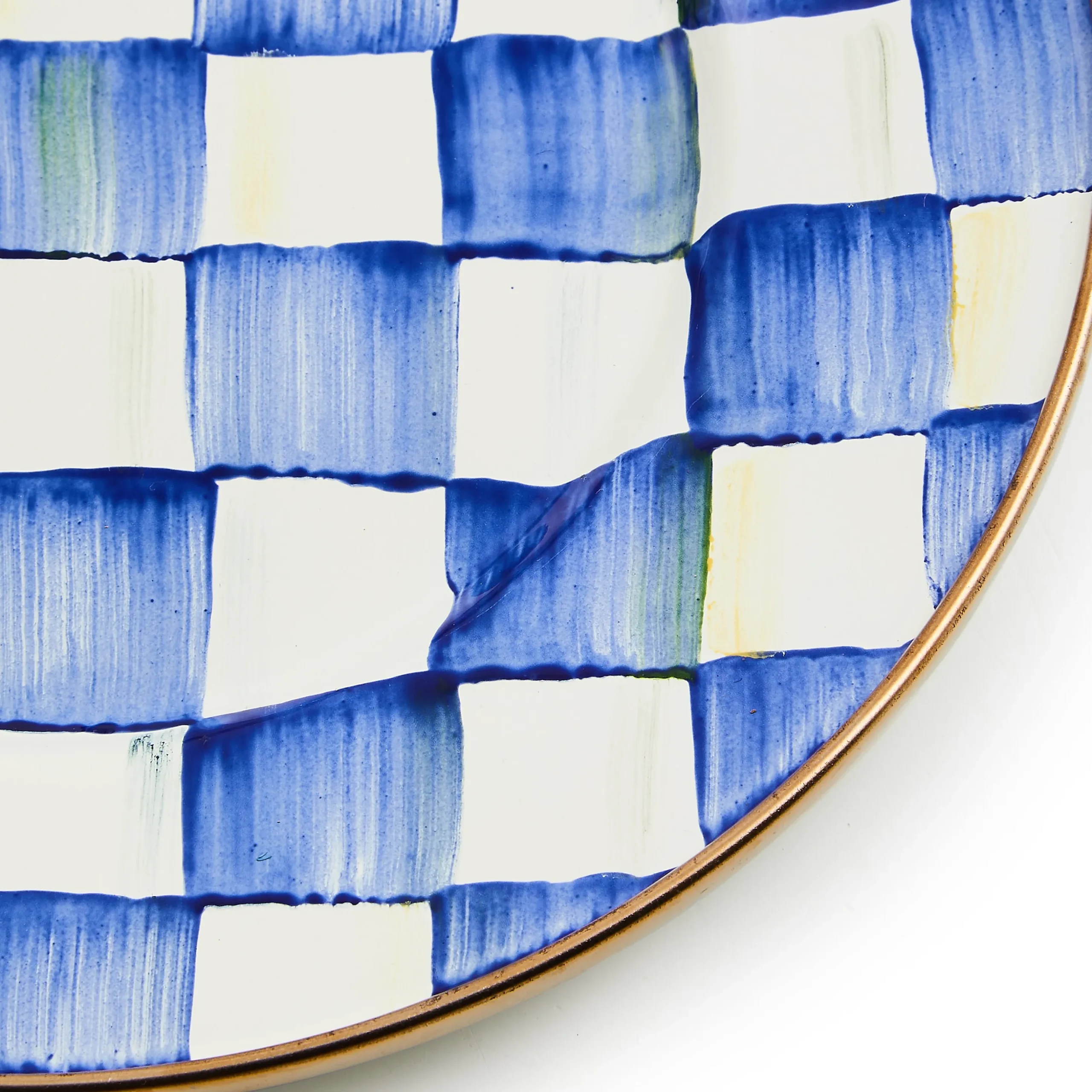 Royal Check Salad/Dessert Plate