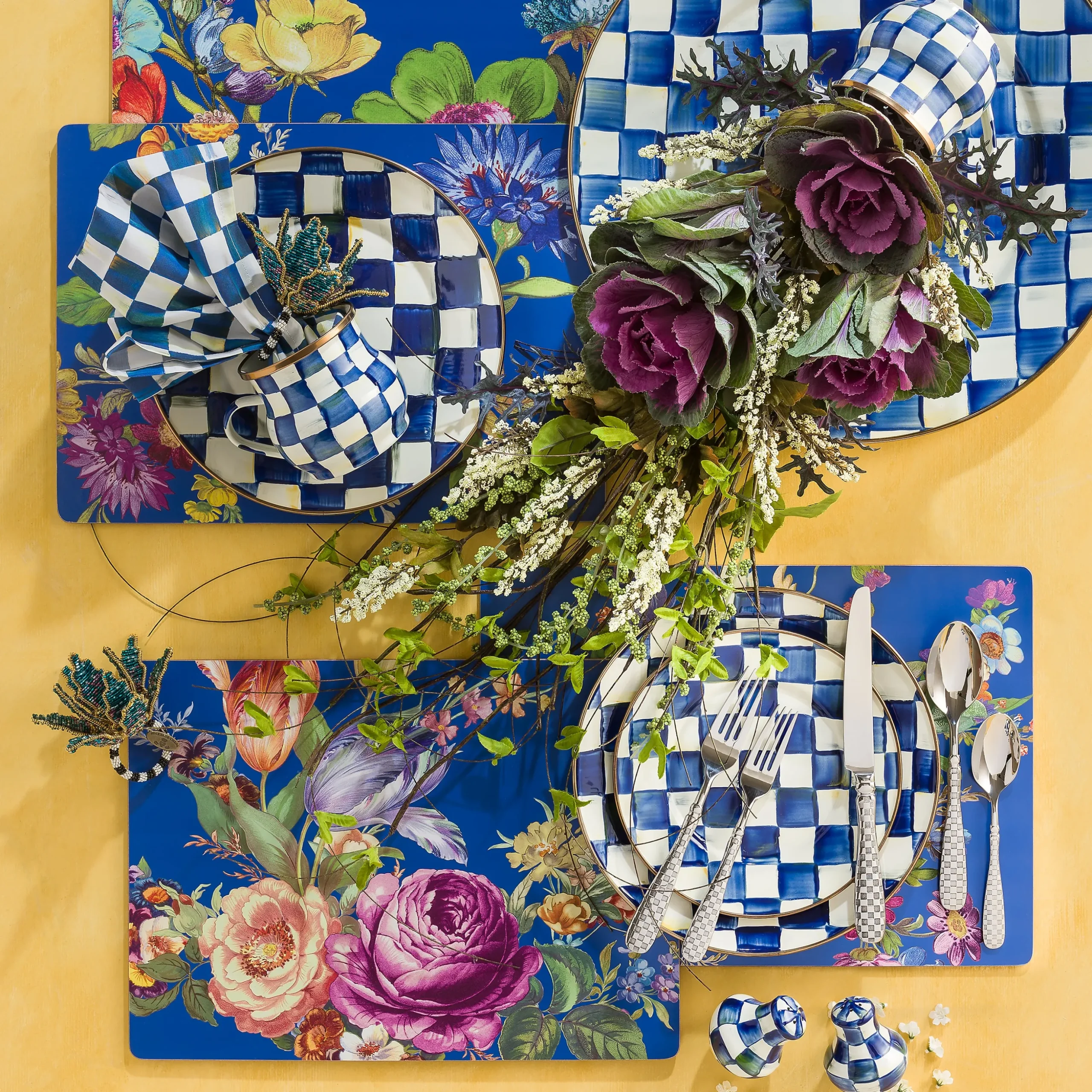 Royal Check Salad/Dessert Plate