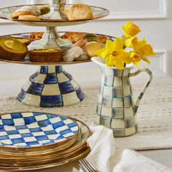 Royal Check Salad/Dessert Plate