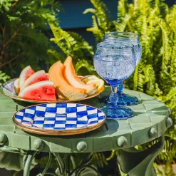 Royal Check Salad/Dessert Plate