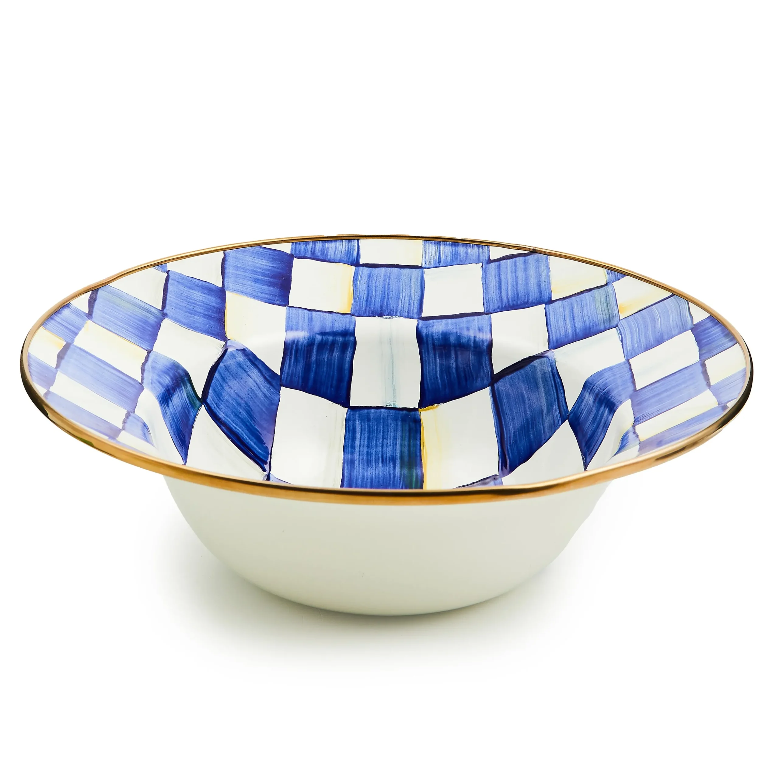 Royal Check Serving Bowl