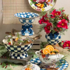 Royal Check Serving Platter