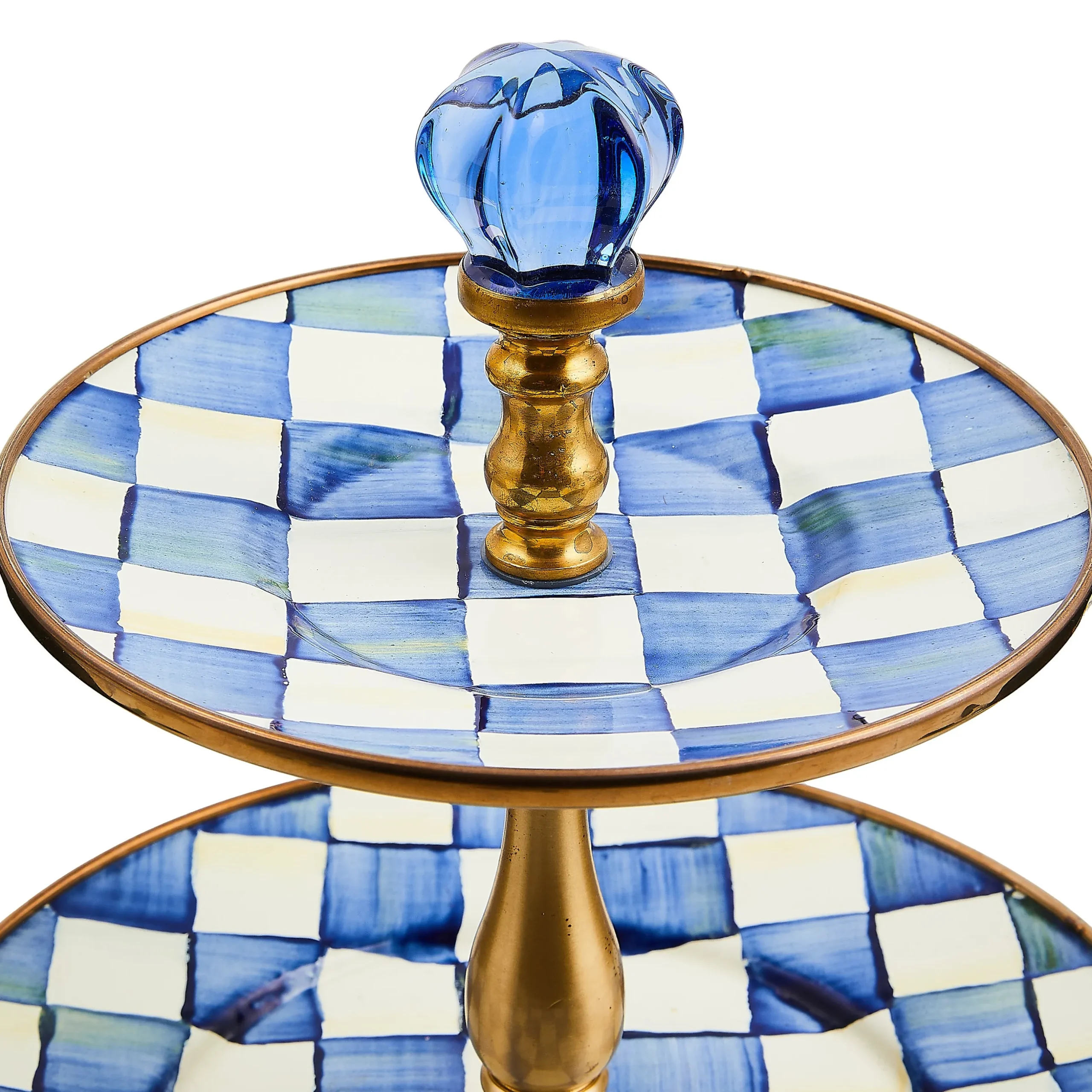 Royal Check Three Tier Sweet Stand