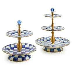 Royal Check Three Tier Sweet Stand