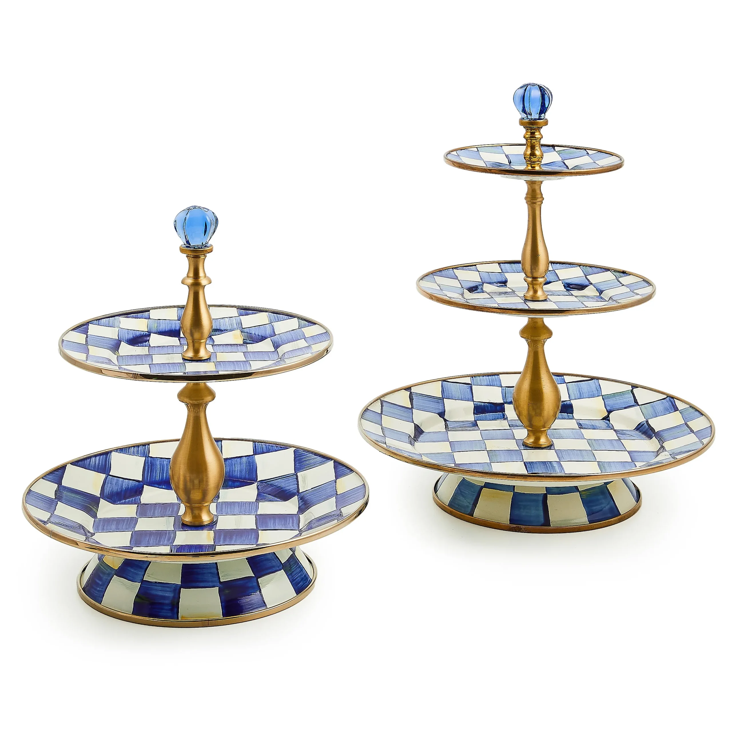 Royal Check Three Tier Sweet Stand