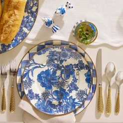 Royal English Garden Enamel Dinner Plate, Set of 4