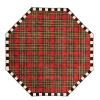 Royal Stewart Tartan Red 6' Octagon Washable Rug