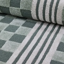 Sage Green Tonal Check 8' x 10' Rug