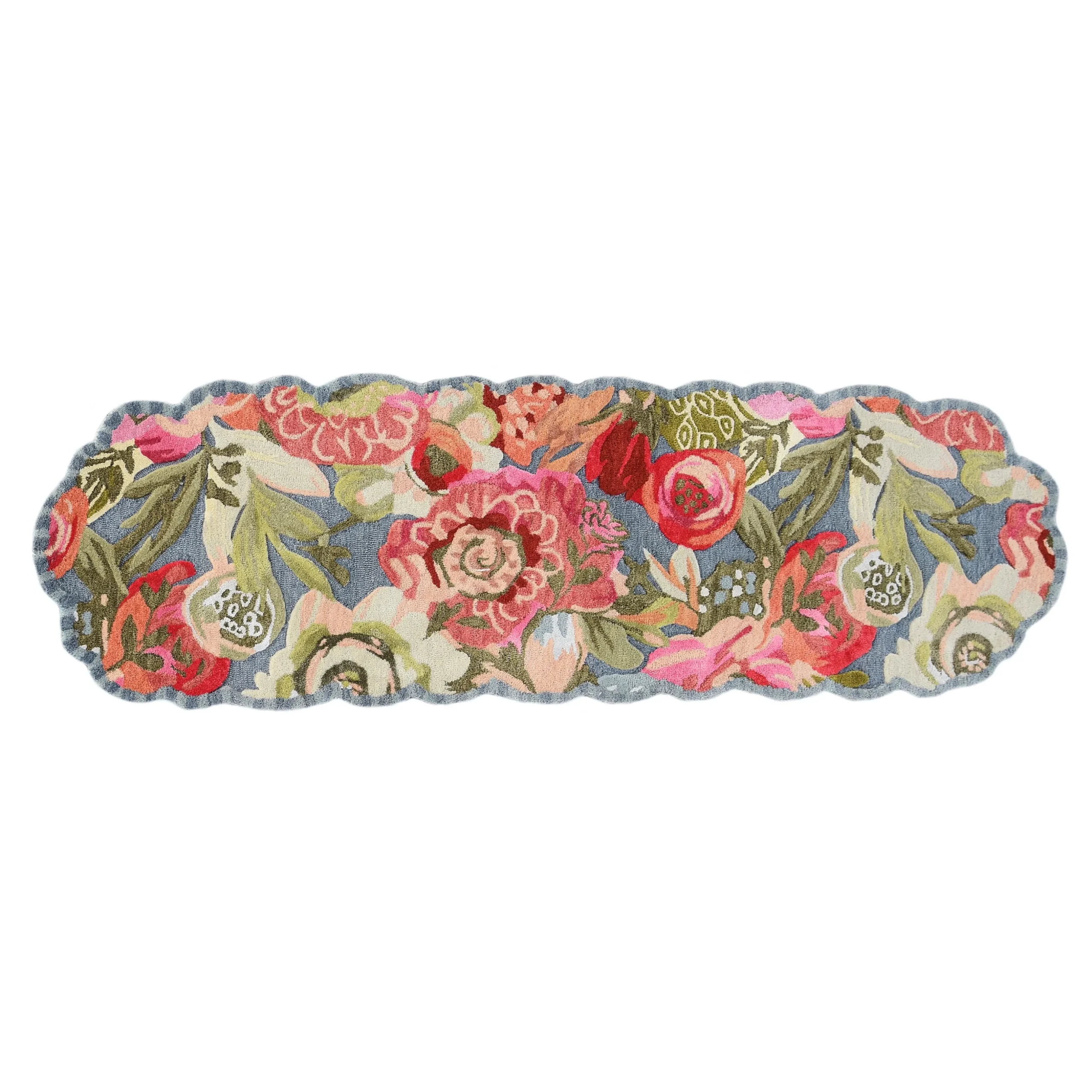 Sea Garden Floral 2'6" x 8' Runner