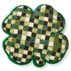 Shaped Lucky Clover Throw Pillow