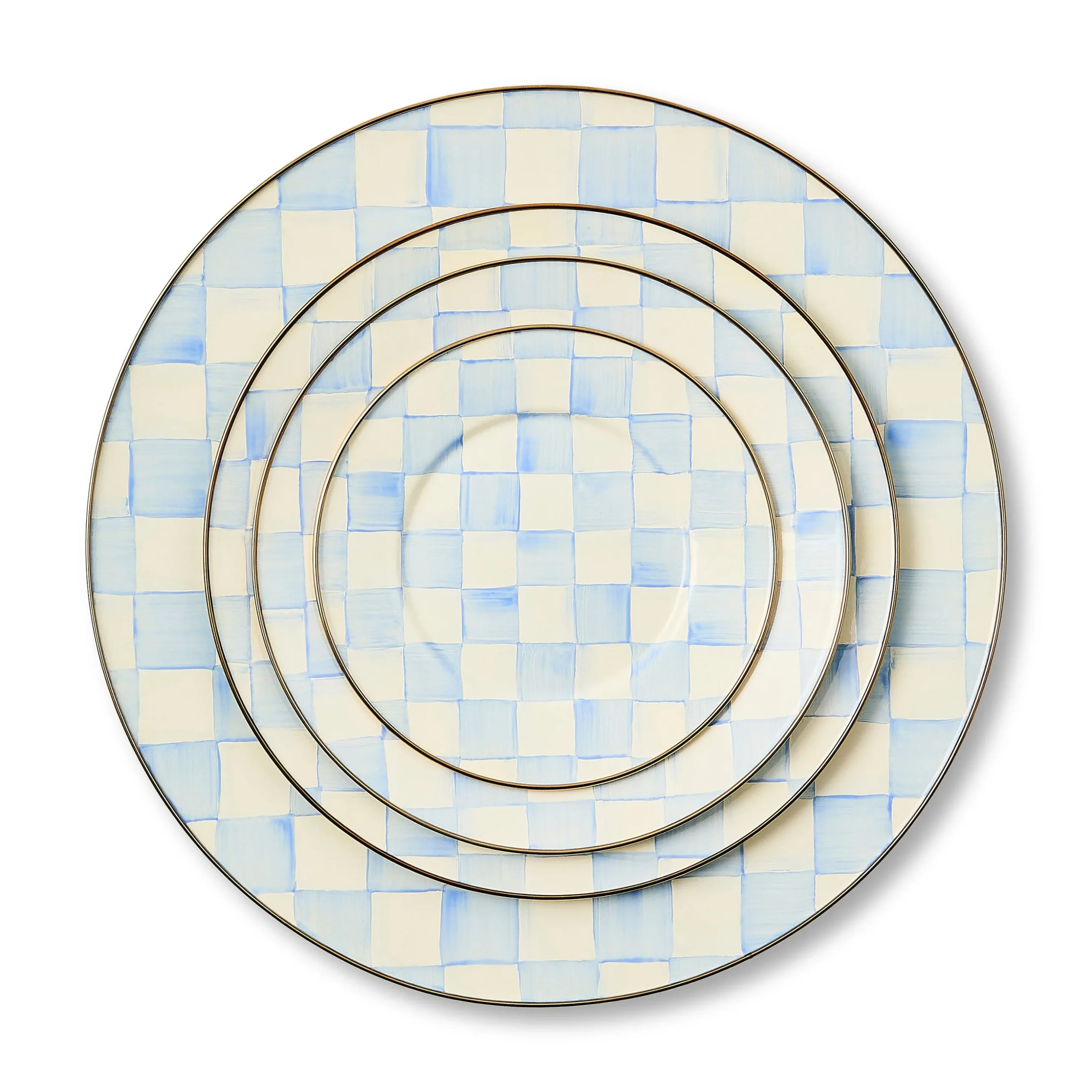 Sky Check Dinner Plate